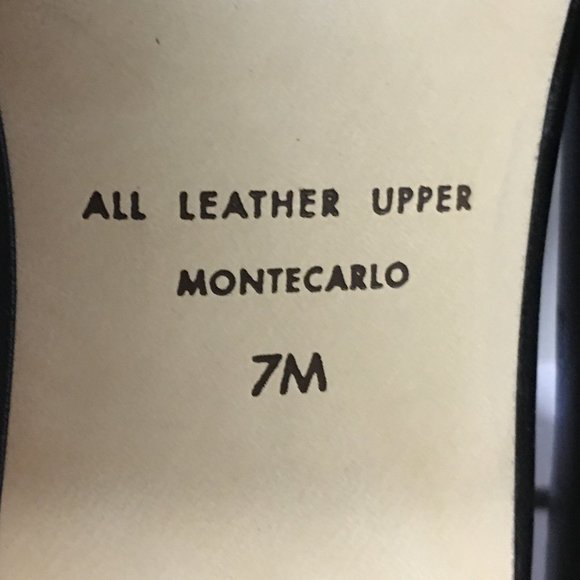 ETIENNE AIGNER Black Leather "Monte Carlo" Block Heel Pumps   7M - Picture 12 of 14